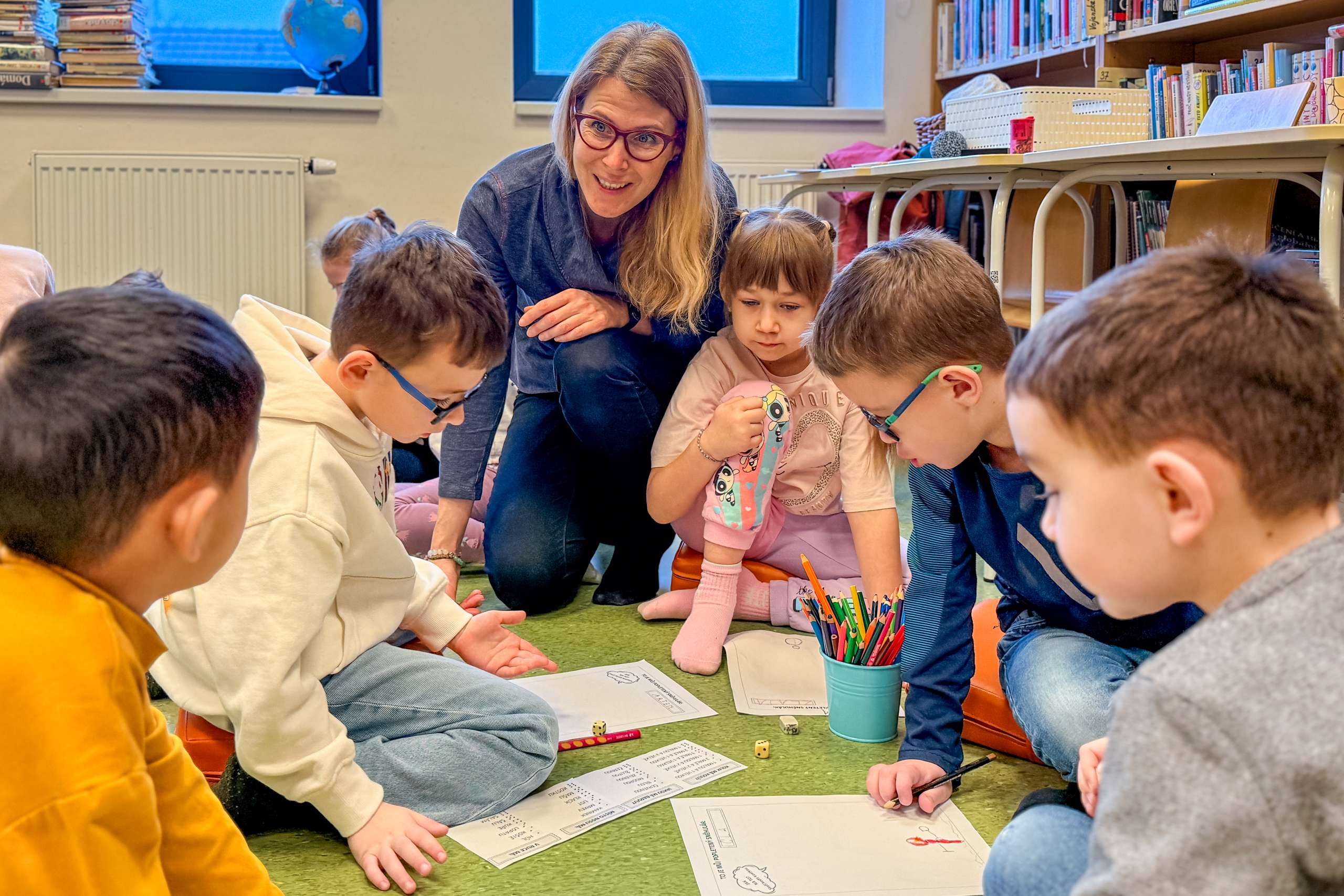 Čtenářská_dílna_v_knihovně_děti_v_knihovně_Klecany