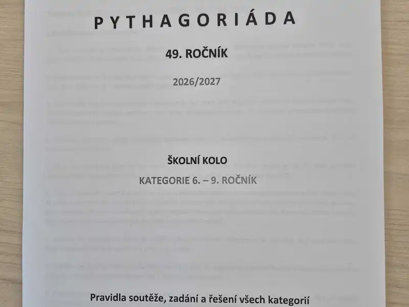 Školní kolo matematické soutěže Pythagoriáda