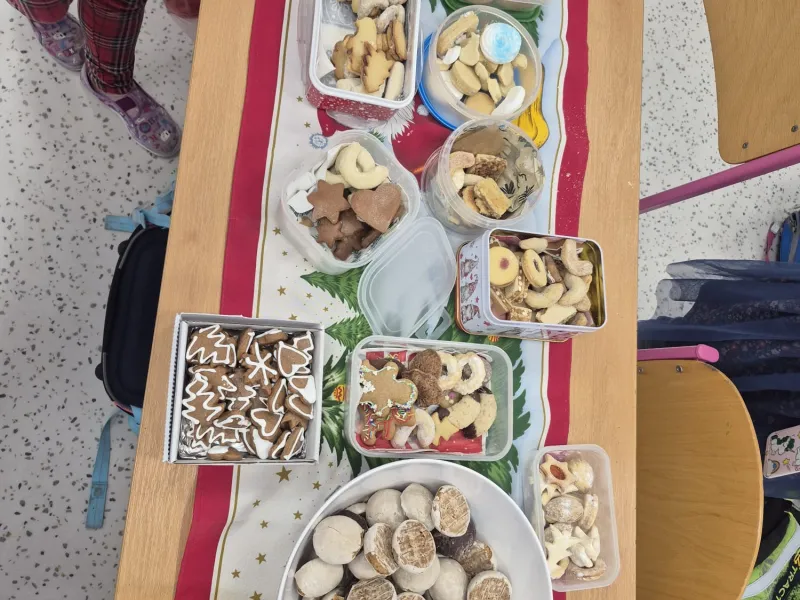 Vánoční besídka opičky