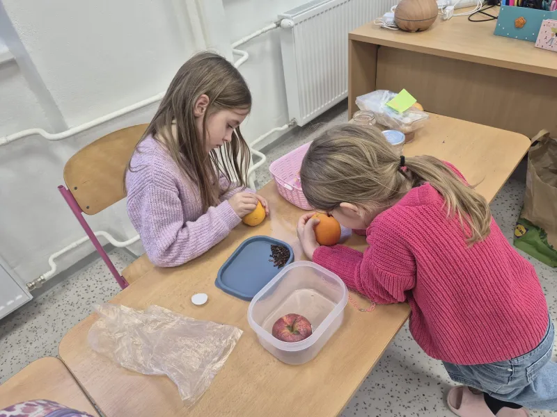 Vánoční besídka opičky