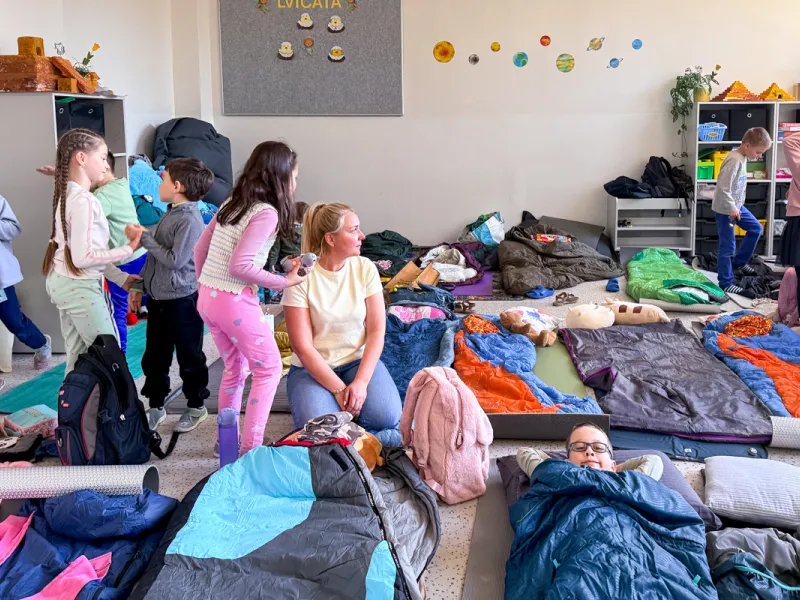 Druzina_lvicata_prespavani_ve_skole